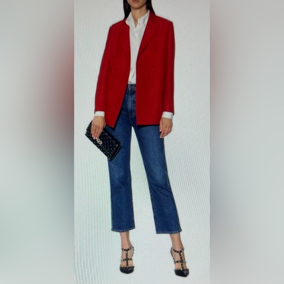 VALENTINO GARAVANI Rockstud Spike Quilted Calf Leather Shoulder Bag Black AUTH - Picture 8 of 13